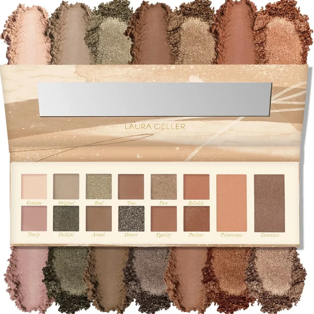 LAURA GELLER Artistry Palette 12 Multi-Finish Eyeshadows Highlighter Blush NWT